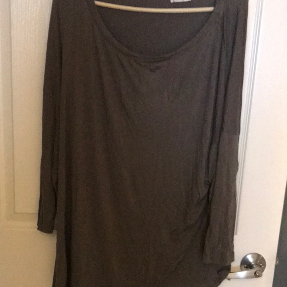Maurices Women's Blouse - Olive Green